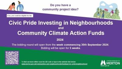 Merton’s Investing in Neighbourhoods and Community Climate Action Funds reopen!